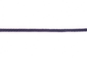 Baumwollkordel, Doppelgewebe, 5 mm, dunkelblau, 0,5 m